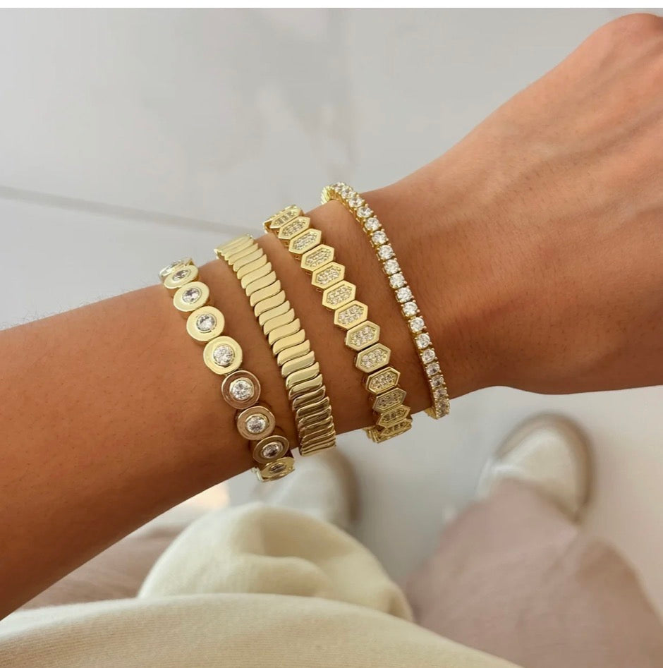 Pulsera Stretchy Golden Glow