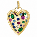 Rainbow Heart Charm