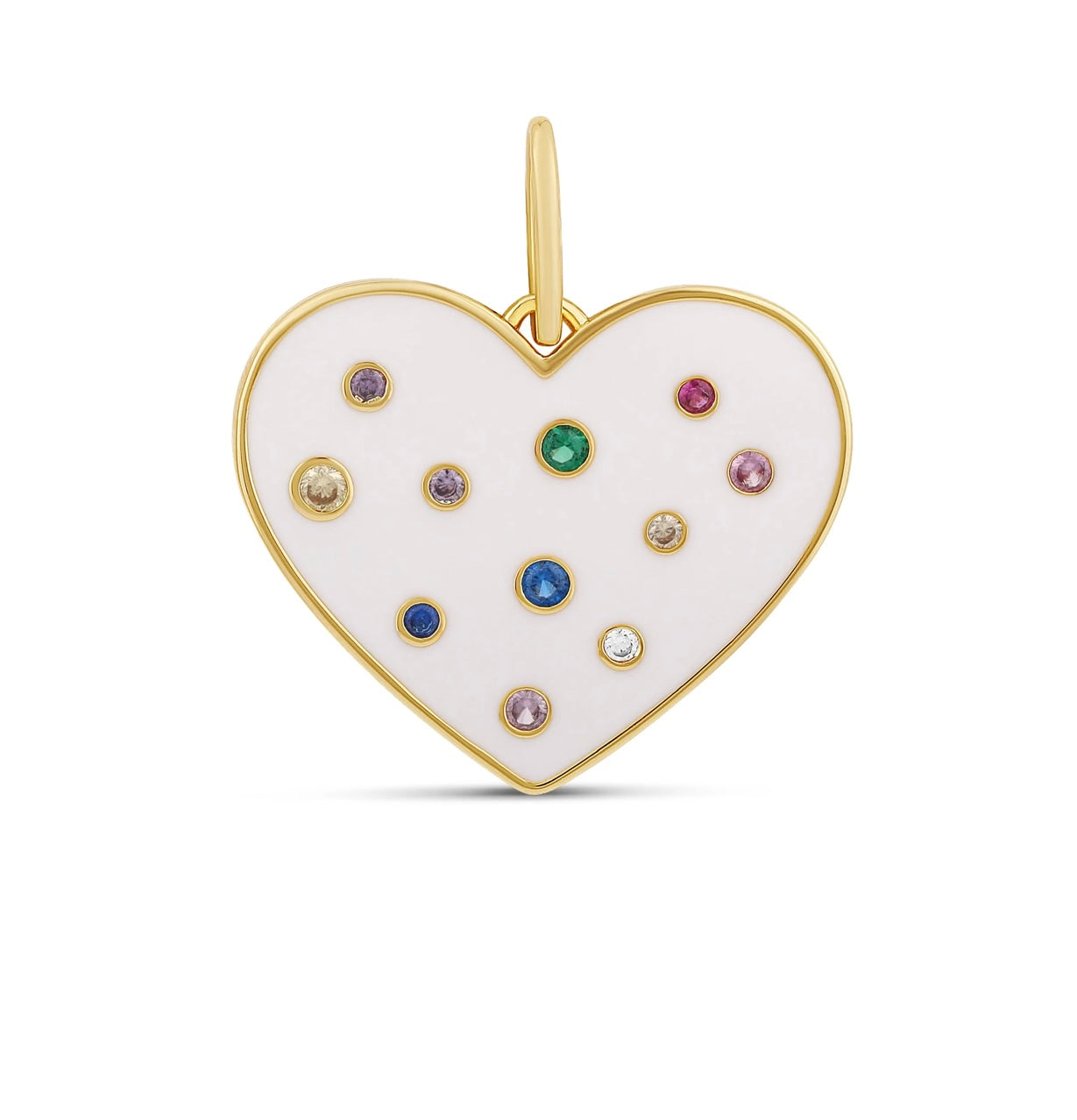 Enamel Heart Charm
