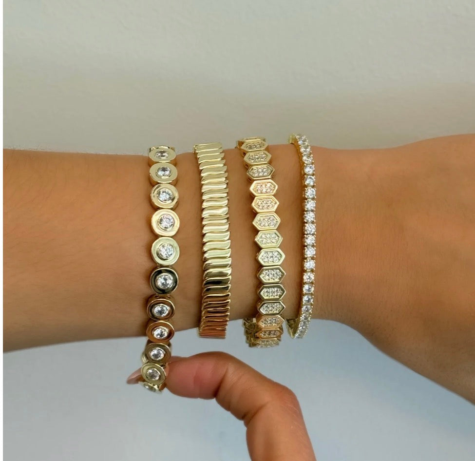 Pulsera Stretchy Golden Glow