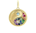 Rainbow Yin Yang Charm