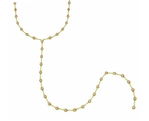 Collar Lariat Bisel Brillo