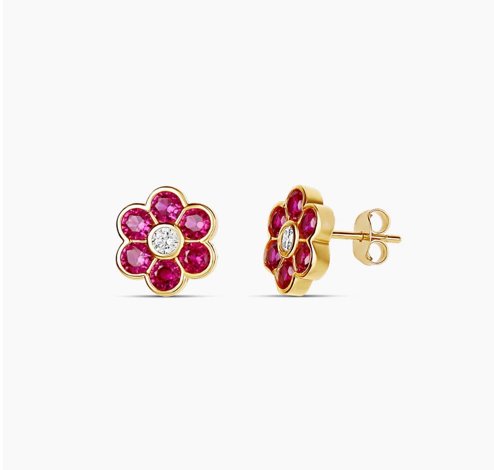 Pendientes Flor Florecer