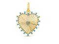 Turquoise Eternal Shine Heart