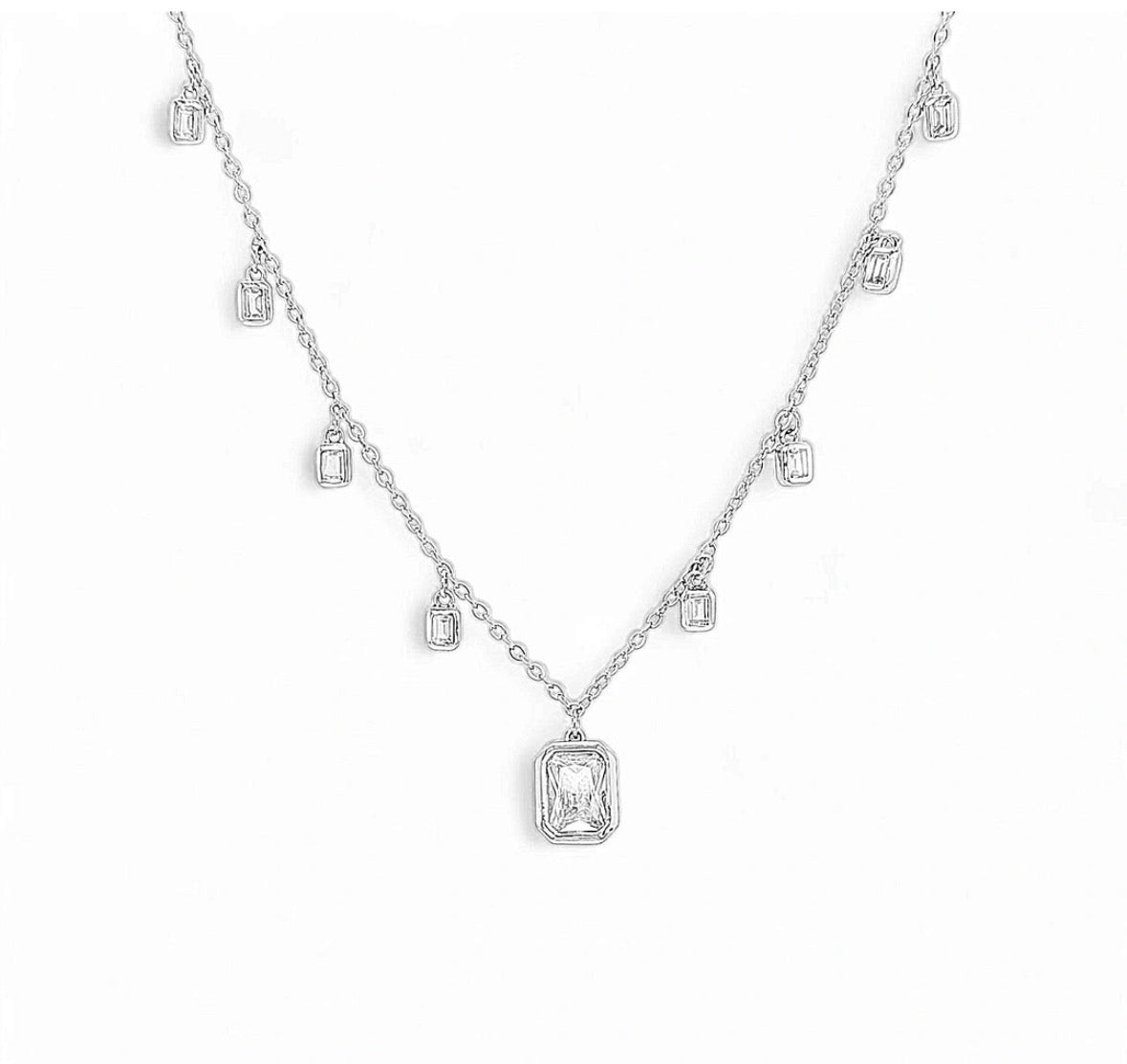 Emerald Cut Necklace