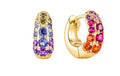 Rainbow Sparkle Huggie Earrings