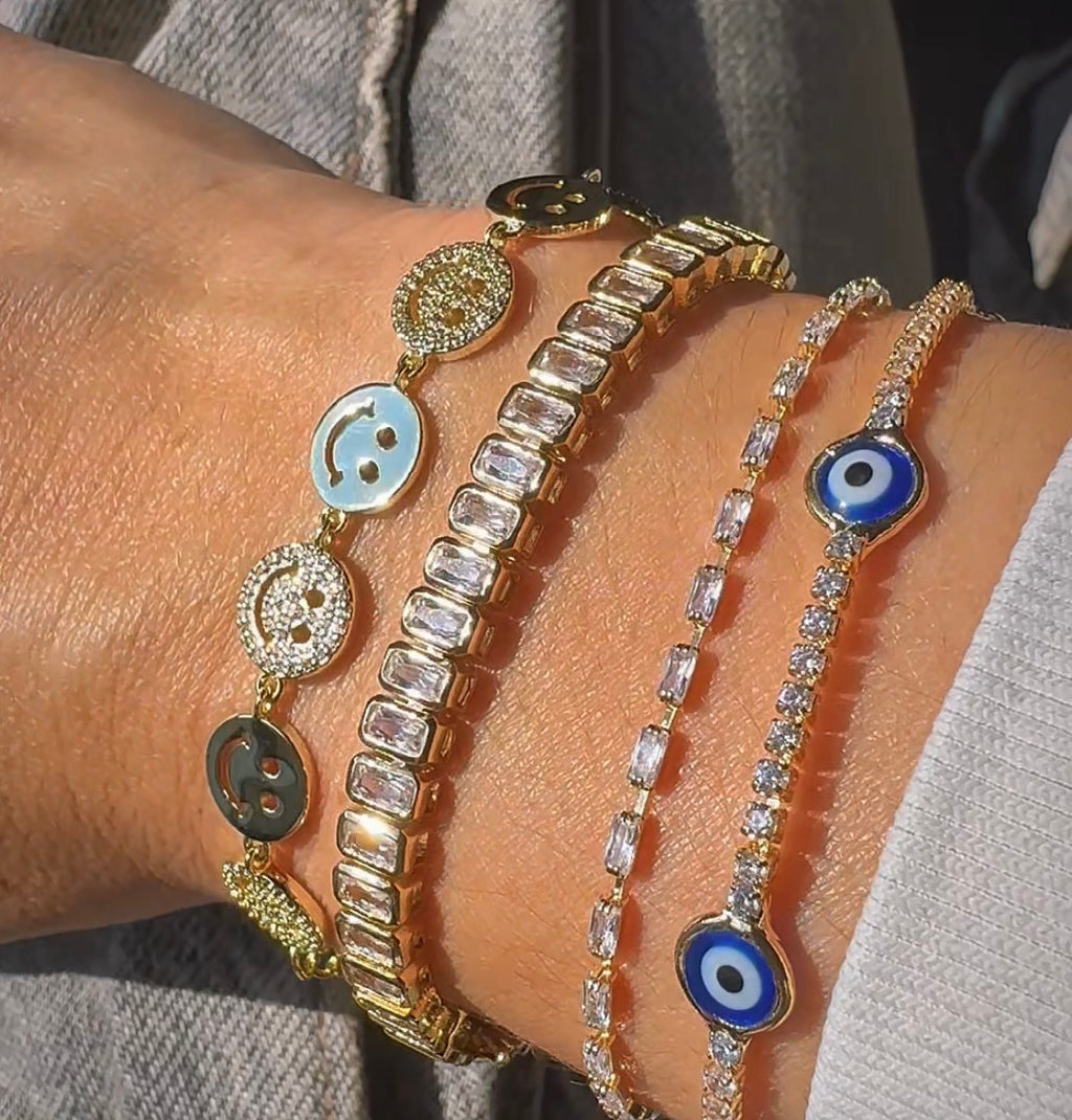 Rectangle CZ Tennis Bracelet