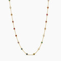 Multi Color Bezel Necklace