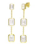 Pendientes talla esmeralda
