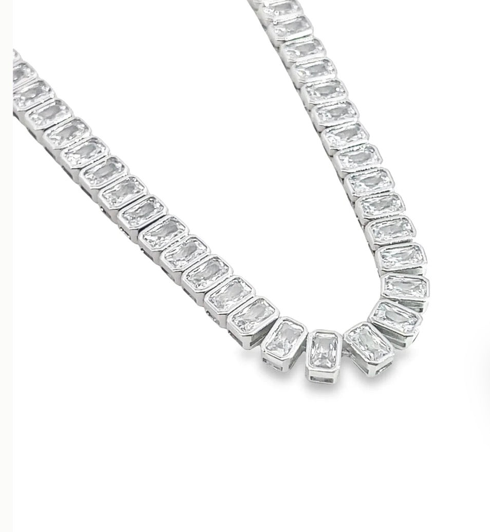 Rectangle CZ Tennis Bracelet
