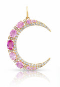 Pink Crescent Moon Charm