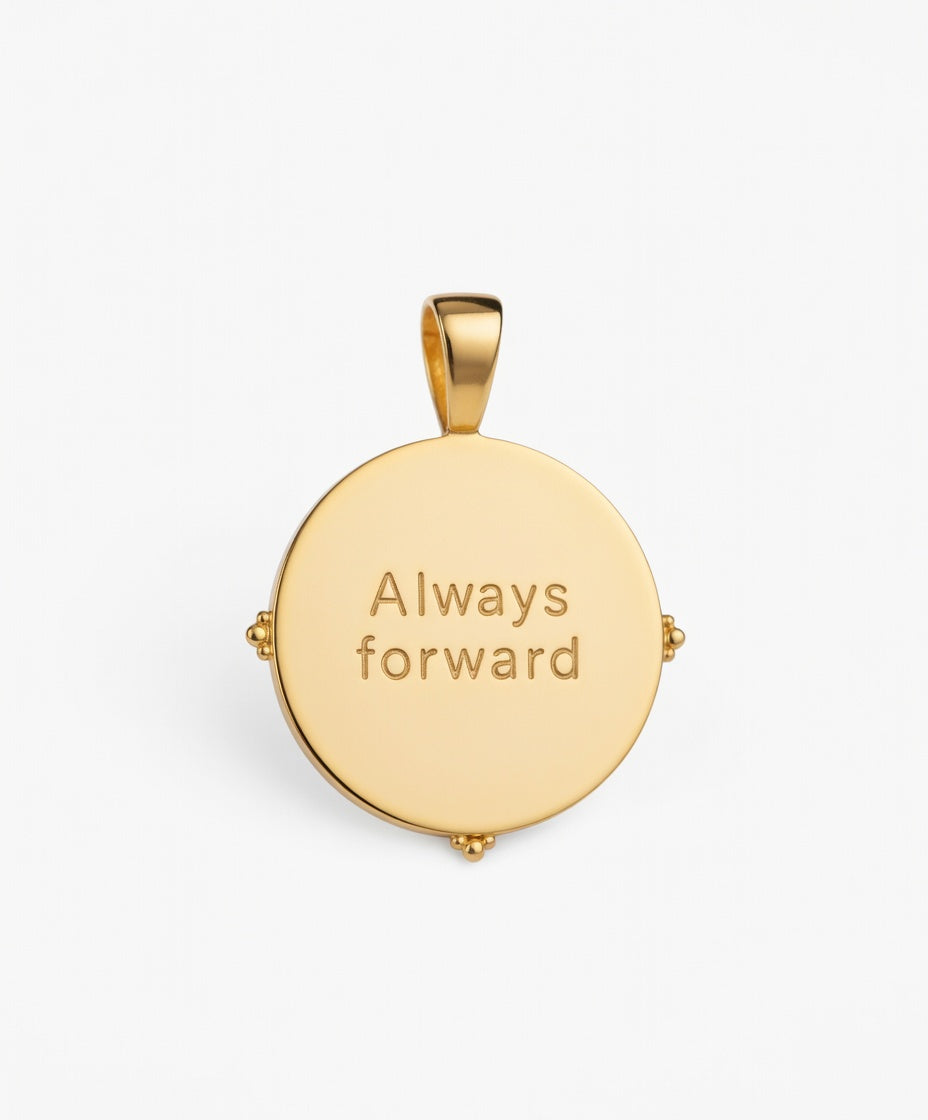 Elephant Coin Charm – “Always Forward”