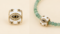 Enamel Evil Eye Spacer Charm