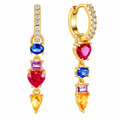 Multicolor Crystal Drop Earrings