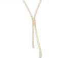 Collar de Lazo con Circonitas y Baguettes