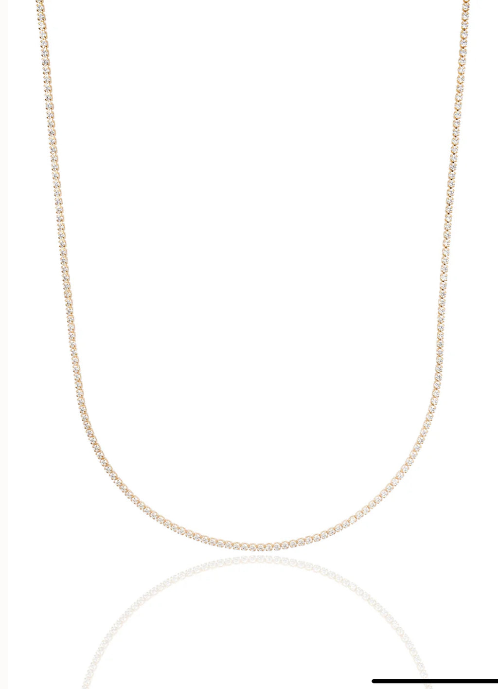 Micro CZ Tennis Choker 1MM