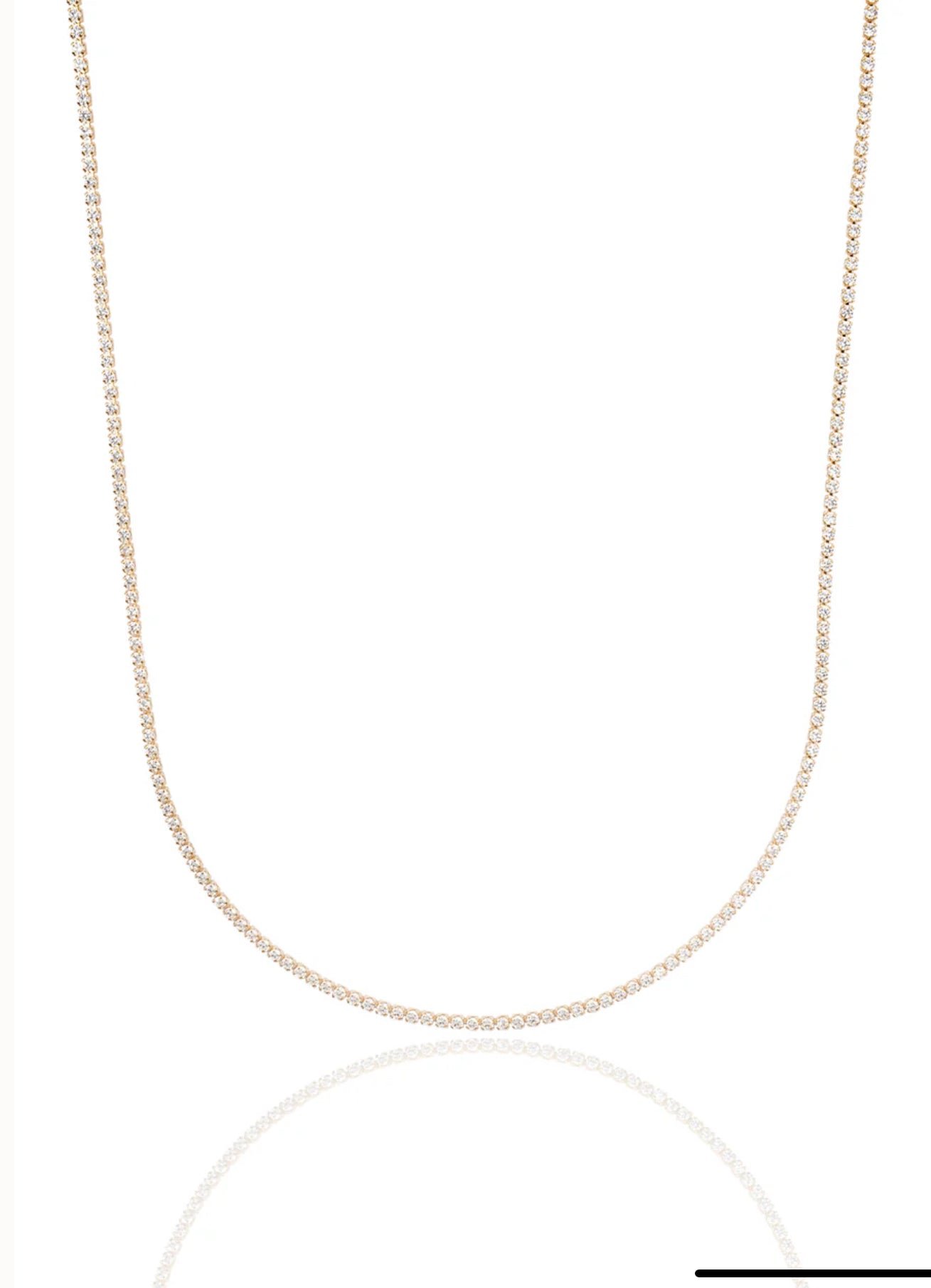 Micro CZ Tennis Choker 1MM