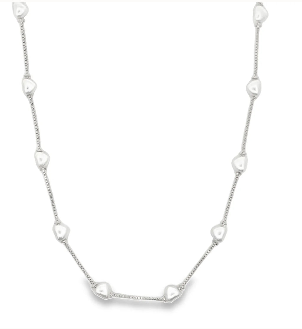 Heart Shaped Pearl Necklace