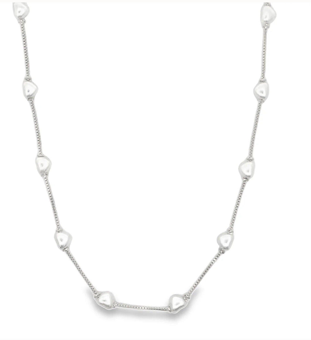 Heart Shaped Pearl Necklace