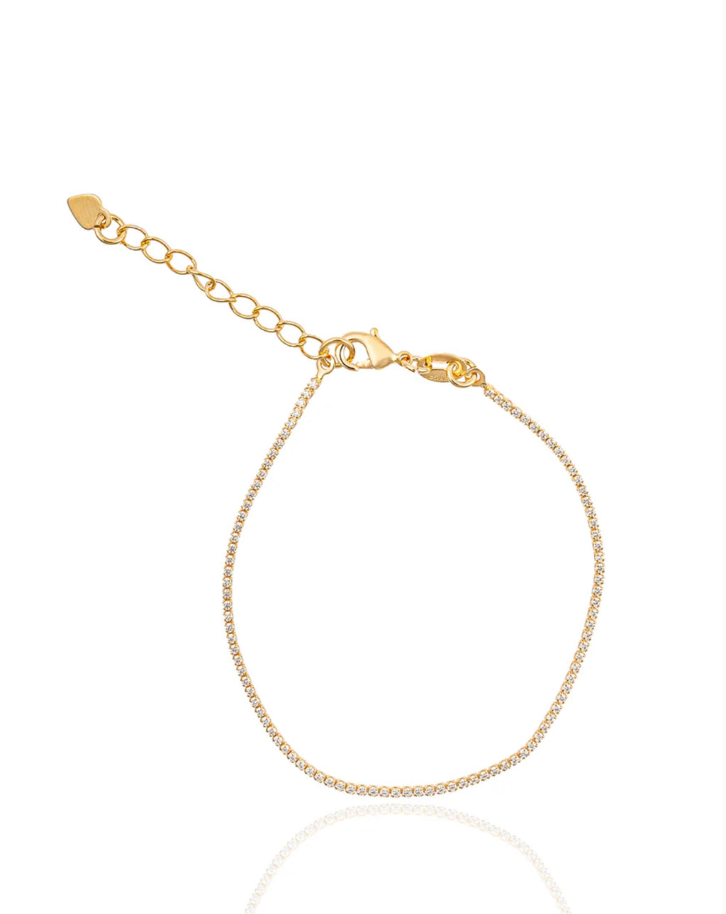 1mm Micro CZ Tennis Bracelet
