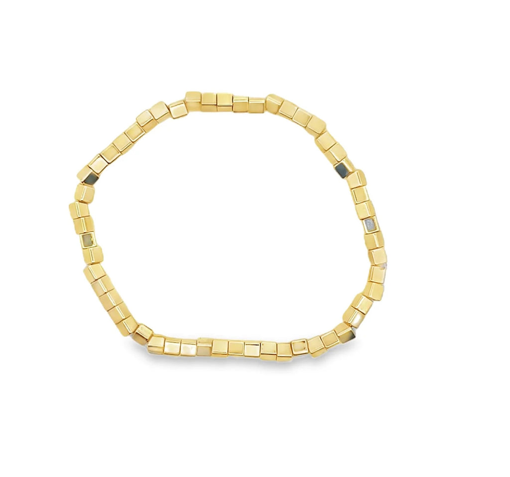 Cube Charm Elastic Bracelet