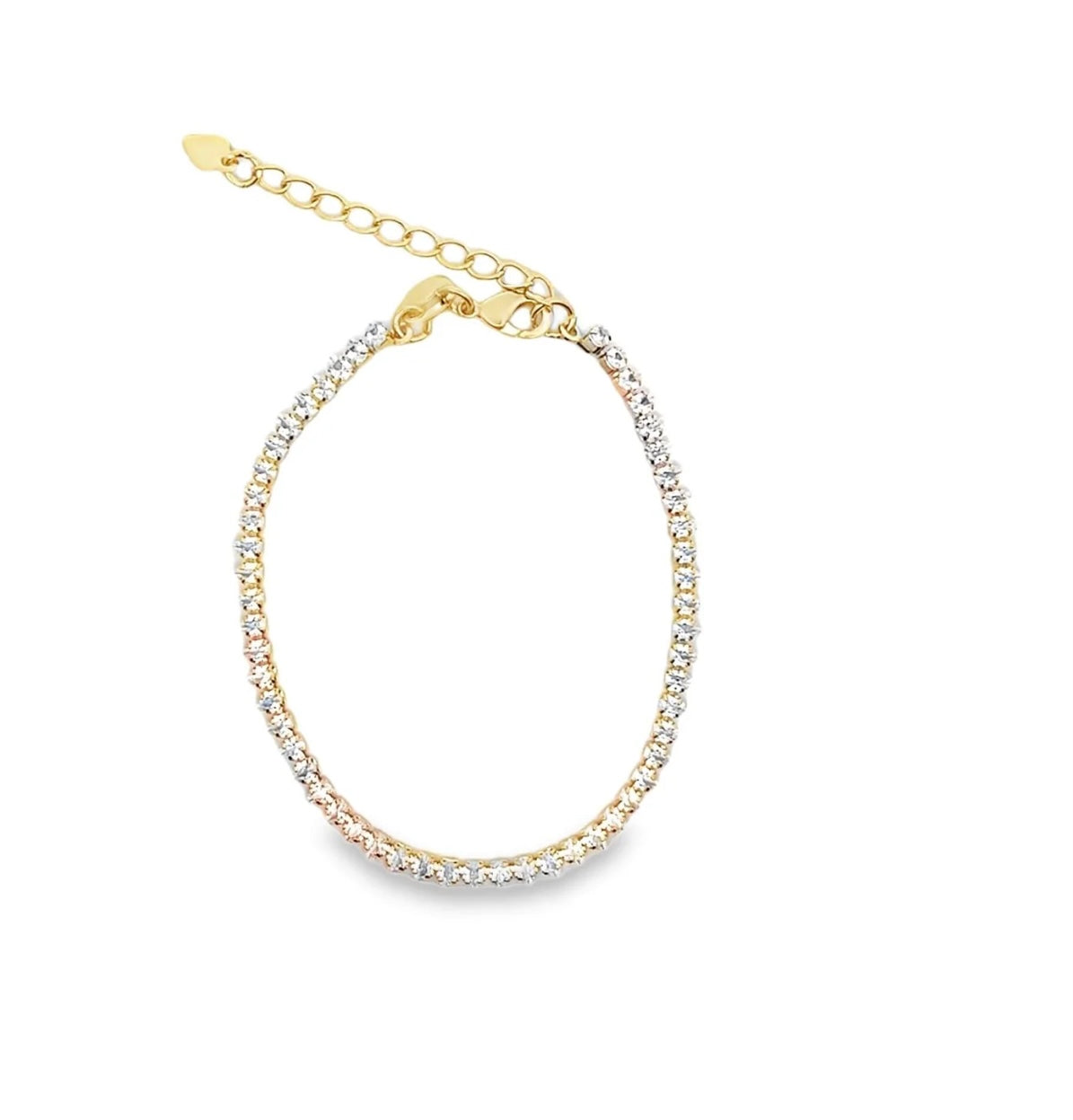 Teardrop CZ Tennis Bracelet 3mm